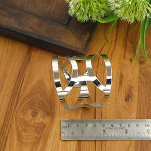 Stainless Steel Wide Cuff <b>Bangle</b> <b>Bracelet</b> for Women | Gold Silver Geometric Open Cuff | Fashion Jewelry OEM ODM Manufacturer - Product Image 4