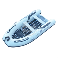 Bateau semi-rigide en aluminium de 11 pieds, modèle 330, avec coque en PVC Hypalon, à vendre