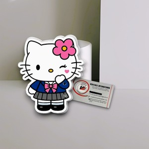 Paleta Personalizada Ecológica Rosa Floral Hello Kitty con Diamantes, Círculos y Cuadrados, Magnética, Acrílica, para Extensiones de Pestañas - Product Image 2
