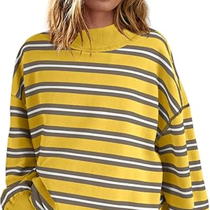 Custom Logo Women Mock Neck Sweatshirt Heavyweight Winter Pullover - Product Image 2