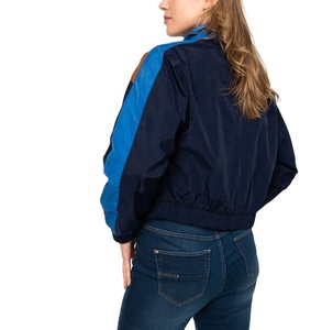 Haute qualité grande taille femmes respirant fermeture éclair coupe-vent imperméable sport en plein air couleur bloc dernière conception veste en Nylon - Product Image 2