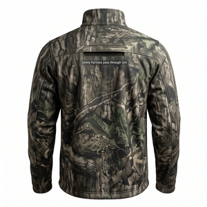 OEM Custom <b>Men's</b> <b>Summer</b> Camouflage Hunting <b>Jacket</b> Waterproof Windproof Breathable Fleece Lined Silent Shell Outdoor Sports - Product Image 2