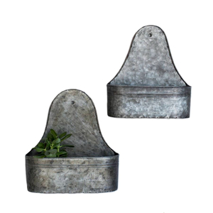 Ensemble de 3 jardinières suspendues en métal galvanisé noir, style rustique, pour intérieur/extérieur, avec chaînes et crochets, pour jardin et balcon - Product Image 3