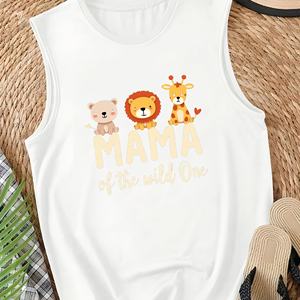 เสื้อกั๊กลำลองสำหรับผู้หญิงลายสัตว์ป่าแม่แห่งป่า - Product Image 3