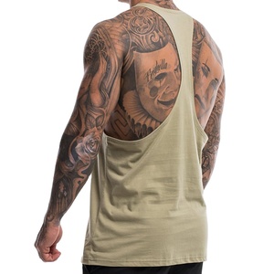 Camisetas sin mangas transpirables de talla grande para hombre, método de tejido de punto hecho de algodón/fibra de bambú, camisetas sin mangas de alta calidad - Product Image 4