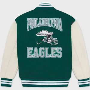 Veste de sport en laine personnalisée pour homme, col montant, logos noirs, boutons, saison hivernale, fabriquée au Pakistan - Product Image 2