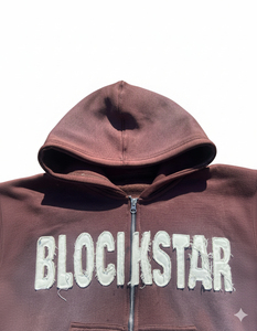 Ensemble sweat à capuche et short personnalisé OEM, effet délavé, vieilli, vintage, avec impression en relief, fermeture éclair intégrale, pour homme - Product Image 2