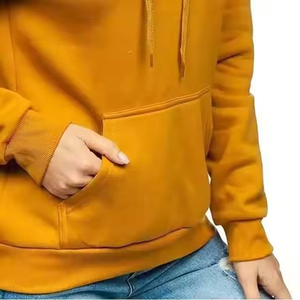 Sweat à capuche en molleton de coton uni délavé à l'acide, haute qualité, pour hommes et femmes, hiver, élégant, respirant, tendance - Product Image 5