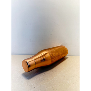 Creative Pure Copper Water Bottle Handcrafted Ayurvedic Vessel with Antique Floral Etching Leak-Proof & Eco-Friendly - Product Image 2