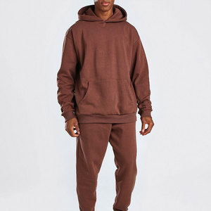 Ensemble de survêtement personnalisé en molleton de coton pour homme, pull à capuche et pantalon de survêtement vintage surdimensionné, idéal pour l'hiver et la détente - Product Image 4