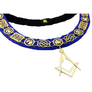 Chaîne de collier d'officier du Chapitre de l'Arche Royale, triple collier de regalia maçonnique, chaîne de collier d'officier de l'Arche Royale - Product Image 3