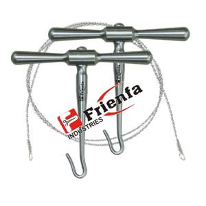 Ensemble de scies GIGLI, instruments orthopédiques, deux poignées et un fil, acier inoxydable, manuel, approuvé CE, haute qualité - Product Image 1