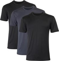 T-shirt léger 100 % polyester pour homme, col en V, coupe ample, respirant, séchage rapide, anti-UV, vêtement de sport décontracté, imprimé personnalisé, couleur unie