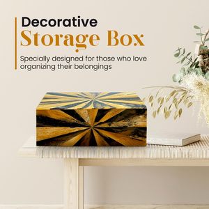 Caja de Almacenamiento Decorativa para el Hogar, Organizador Pequeño para Herramientas, Tarjetas, Manualidades, Tesoros, Joyas y Objetos Pequeños - Product Image 4