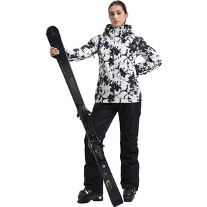 Ensemble de Combinaison de Ski Unisexe Personnalisé, Veste et Pantalon Imperméables et Coupe-Vent, Combinaison de Snowboard 2 Pièces avec Capuche et Bretelles - Product Image 2