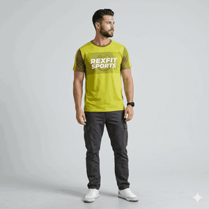 Camiseta Deportiva de Cuello Redondo para Hombre con Logotipo Personalizado, Transpirable, Ajustada, Color Granate, Cuello Redondo, Algodón - Product Image 1