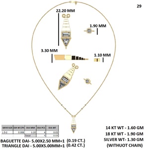 Collier pendentif en or rose avec diamant, serti d'une pierre solitaire de laboratoire, pour femme moderne, idéal comme cadeau - Product Image 5