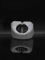 Bague de championnat personnalisée en argent 925 avec diamant de laboratoire 9 carats, pavé de baguettes glacées, style hip-hop, plaqué rhodium, unisexe