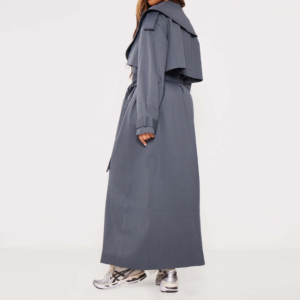 Abrigo Largo Acolchado de Invierno para Mujer, Transpirable e Impermeable, Tallas Grandes, de Cuero Genuino y Poliéster Tejido, Venta al por Mayor Personalizada - Product Image 2