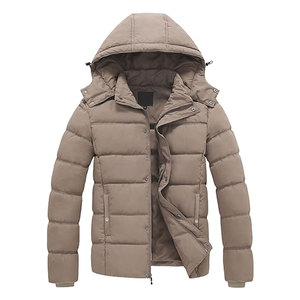 Chaqueta de Invierno para Hombre, Acolchada, Gruesa, con Capucha, Impermeable, Cálida, Informal, para Exteriores - Product Image 1
