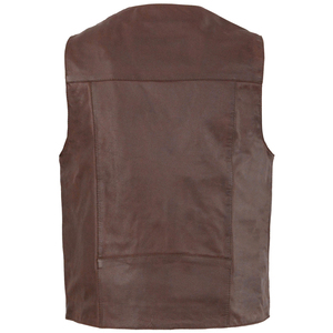 Chaleco de Cuero Natural para Hombre, Hecho a Medida en Color y Talla Personalizados, Chaleco de Cuero Cómodo y Transpirable al por Mayor - Product Image 5