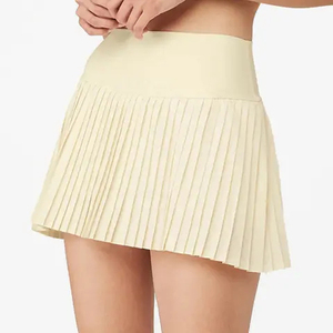 Minifaldas de Verano Premium de Spandex/Poliéster Tejido para Mujer, Transpirables, Casuales, Estilo Urbano, Naturales - Product Image 1