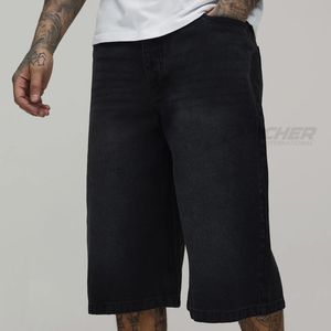 Shorts de Verano Y2K de Mezclilla Twill Rectos, Ecológicos, Transpirables, Estilo Urbano, Casual, con Bordado - Product Image 1