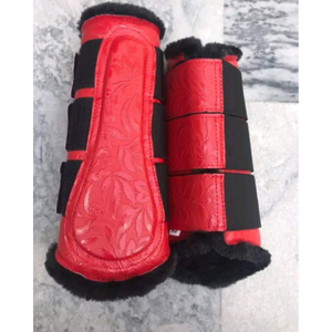 Botas de Cepillado para Caballos de Primera Calidad, Transpirables, Ligeras, Cómodas, de Colores Sólidos, Ajustables, para Deportes Ecuestres al Aire Libre - Product Image 3