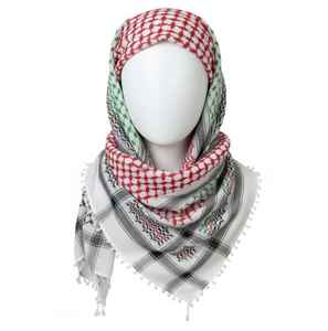 Shemagh Keffiyeh para Hombre |   Pañuelo Ghutra Árabe Tradicional |   Tocado Artesanal a Cuadros de Estilo Oriental |   Camiseta Táctica de Desierto 100% Algodón - Product Image 4