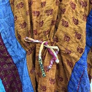 Vestido Kaftan Kantha de Algodón Hecho a Mano al por Mayor, Estilo Bohemio Indio, Holgado, para Playa, para Mujer - Product Image 5