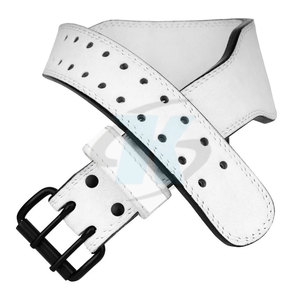 Adjustable Leather Gym Weightlifting <b>Belt</b> Strong Waist Support For Weight Training Cross Training And Fitness <b>Exercise</b> - Product Image 2