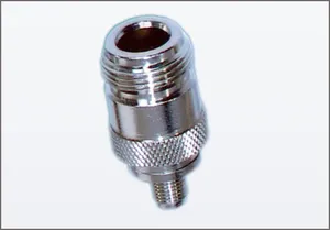 Durable female to n female connector polished rf coaxial <b>adapter</b> for telecom data network cable systems - Product Image 4