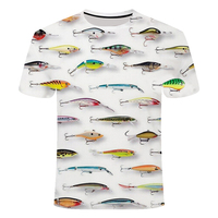 Camiseta de Pesca Unisex Modelo 2026 Premium con Cuello Redondo, Transpirable UPF 50, Personalizada, 100% Poliéster, para Pesca al Aire Libre, Venta al Por Mayor