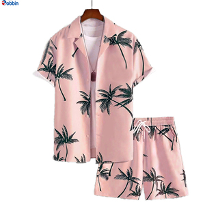 BOBBIN INDUSTRIES Conjunto de Verano Personalizado para Hombre, Estilo Hip Hop, Tejido de Punto Transpirable de Spandex/Algodón, Estampado por Sublimación, con Botones - Product Image 6