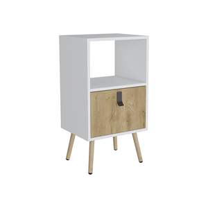 Comodino alto Design moderno Huna portaoggetti aperti e cassetto - Product Image 6