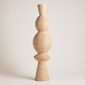 Unique standing <b>light</b> for home decor rattan floor lamp <b>cheap</b> cost handcrafted accent lamps - Product Image 6