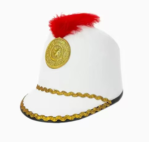 New Style Band Hat <b>Nutcracker</b> Guards Hat Parade Drum Major Hat with Feather Halloween Mardi Gras Knight Party Festive Hat - Product Image 1