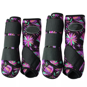 Nouvelles bandes de protection pour les jambes des chevaux, pour l'équitation, la sécurité équestre, en néoprène, pour les tendons, bottes pour chevaux - Product Image 4