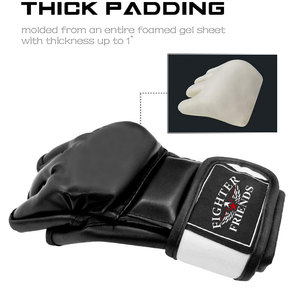 ถุงมือ MMA ดีไซน์ล่าสุด สำหรับฝึกซ้อมและแข่งขัน ทำจากหนังคุณภาพสูง สำหรับเยาวชน - Product Image 4
