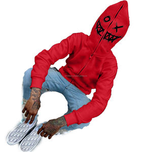 Wholesale Manufacturer Custom Puff Print Full Zipper <b>Hoodie</b> Embroidery <b>Thermal</b> <b>Hoodie</b> 360 Gsm Cotton Fleece Full Zip up Hood - Product Image 1