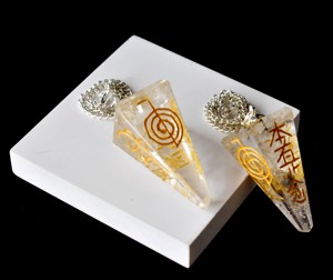 Péndulos Facetados de Cuarzo Cristalino Transparente de Alta Calidad para Decoración, Piedra Preciosa de Alta Calidad con Gravedad - Product Image 3