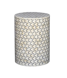 2025ฝังกระดูกโต๊ะกาแฟรูปทรงกลมฝังก้างปลาเฟอร์นิเจอร์สไตล์ใหม่สำหรับบ้าน - Product Image 1