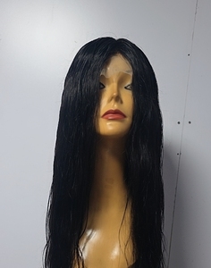 Perruque complète 26 pouces 100% cheveux humains Remy indiens, ondulation naturelle, Lace Front, qualité supérieure, densité moyenne, Taz Hair Bd, perruque sans colle - Product Image 5