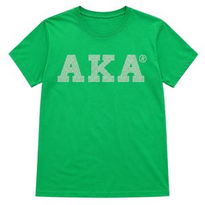 Camiseta de algodón de manga corta para mujer con estampado de letras Green Pearl, diseño gráfico, informal, a la moda, para verano, ropa de calle, uso diario - Product Image 1