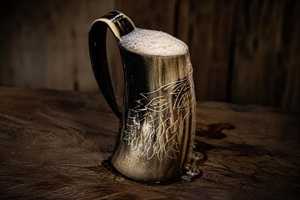 Poignée de Chope à Bière en Corne Naturelle Qualité Supérieure Faite à la Main Polie Écologique Légère Compatible Lave-Vaisselle Moderne Mariage Luxe - Product Image 4