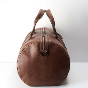 Bolsa de Viaje Clásica de Cuero Marrón, Bolsa de Fin de Semana de Cuero Vacuno Auténtico, Bolsa de Viaje para Pasar la Noche, Venta al Por Mayor - Product Image 3