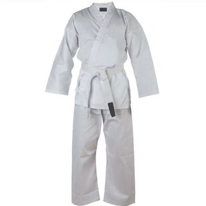 Classic White Karate Gi Suit Reinforced Stitching Drawstring Pants Custom Logo OEM Bulk Wholesale - Product Image 2
