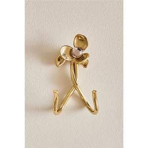 Gancho de Pared Decorativo de Hierro Resistente con Diseño Floral, Gancho Metálico Individual para Abrigos, Bolsos, Llaves, Uso Interior y Exterior - Product Image 2