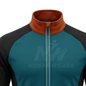 Veste de cyclisme haut de gamme avec fermeture éclair intégrale, design léger, tissu coupe-vent, détails réfléchissants et coupe confortable - Product Image 5