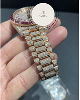 Montre Baguette sertie de diamants, la plus vendue, pour défilés de mode et événements, disponible en gros depuis l'Inde